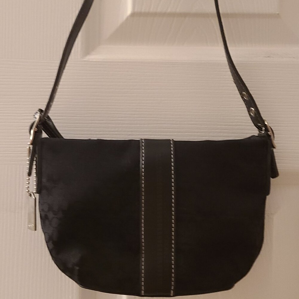 Coach mini shoulder black bag